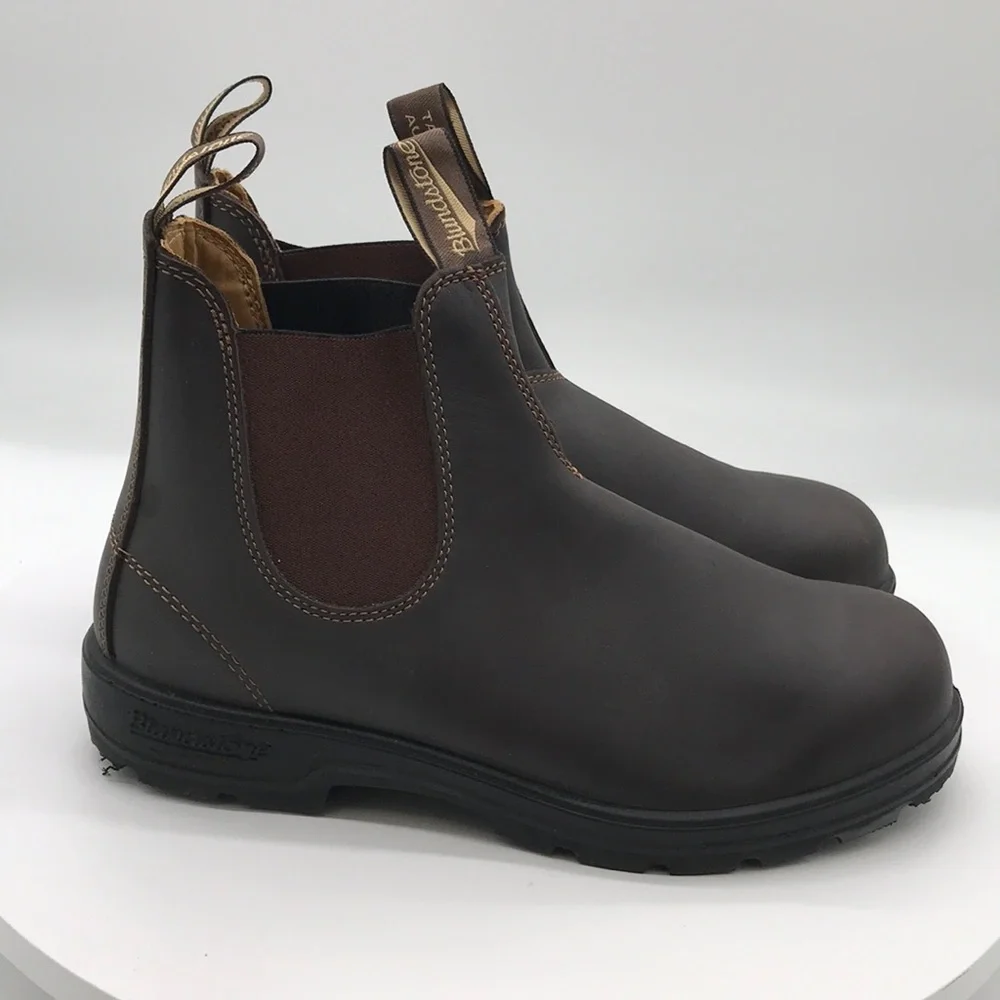 Blundstone mens Brown Leather Chelsea Boots size 10.5 US